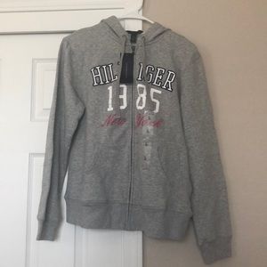 NWT Grey Tommy Hilfiger Hoodie